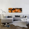 thumbnail image 2 of ARTCANVAS Orange Black Tan Modern Panoramic Canvas Art Print - Size: 48" x 16" (1.50" Deep), 2 of 9