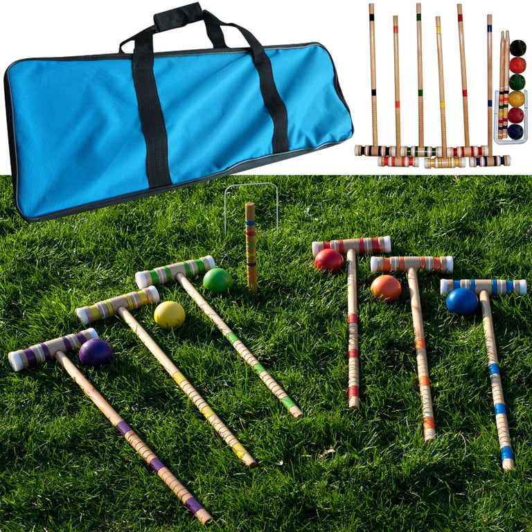 Trademark Games Complete 6-Player Wood Croquet Set photo 2