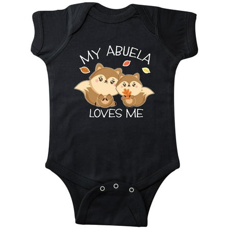 

Inktastic My Abuela Loves Me with Cute Squirrels in Autumn Gift Baby Boy or Baby Girl Bodysuit