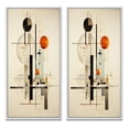 thumbnail image 2 of Designart "Harmonic Equilibrium Beige Suprematism II" Abstract Suprematism Framed Wall Art Set Of 2 - Multi-Color Abstract Framed Wall Art Set Of 2, 2 of 7