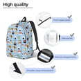 thumbnail image 3 of Disketp Kawaii Sushi (2) Mochila de Lona Estampada, Mochila Escolar de Viaje Ligera para Estudiantes y Portátil-Small, 3 of 5