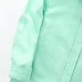 thumbnail image 3 of Boys Button Down Shirt 100% Cotton Long Sleeve, Puppy Embroidered Casual & School Shirt for Kids Kids to Teen, Green, Sizes 3-16 Years,Size 15-16 T, 3 of 7