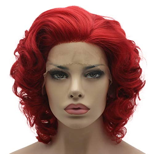 synthetic lace front wigs heat friendly