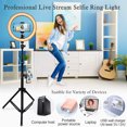 thumbnail image 2 of Soporte de trípode ajustable 12 pulgadas LED Selfie Ring Luz de relleno Foto Lámpara de video Tmvgtek Para Estrenar, 2 of 9