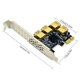 thumbnail image 5 of Tarjeta de expansión PCI-E Tarjeta vertical PCI-E Tarjeta adaptadora USB de 4 puertos Juego de tarjetas verticales 1 a 4, cable de expansión de 6 pines Inevent EL001409-01B, 5 of 7