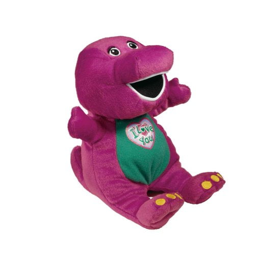 12''Barney The Purple Dinosaur Sing I LOVE YOU Song  Soft Plush Doll Toy Gift 