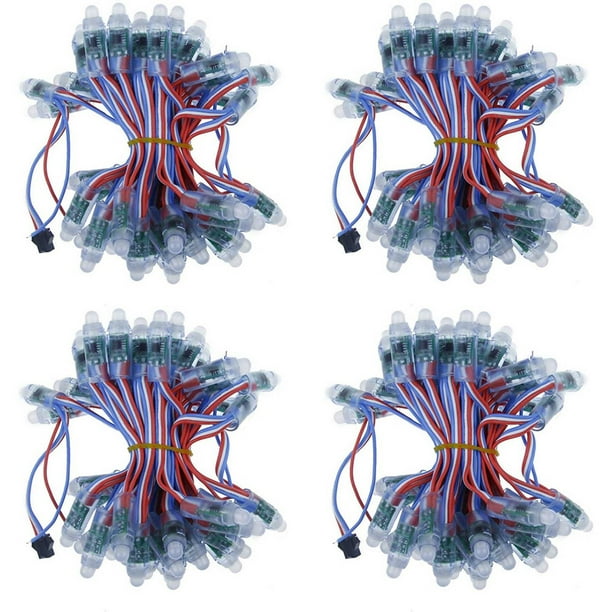 200 Piezas 4M / 6,5 Metros DC5V WS2811 Módulo de Luz de Píxel LED Una Todo Color 12mm 15cm Cables IP68