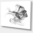 thumbnail image 2 of Femme et Fumée Double Exposition - Impression sur Toile Portrait, 2 of 3