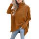 thumbnail image 1 of Women Knitted High Neck Casual Sweater Blouse S-3xlS, 1 of 3