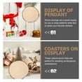 thumbnail image 3 of HEALEEP Wood Centerpiece Rustic Wedding Table Decor 1Pcs 10.6x10.6in, 3 of 6