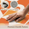 thumbnail image 6 of ODIKA 3'x5' Orange Cream Beige Geometric Mid-Century Washable Area Rug Retro Shapes with Bold 70s Aesthetic Non-Slip, Flatweave, Easy Care for Hallway, Laundry Room, 6 of 7