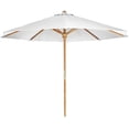 thumbnail image 1 of All Things Cedar TU90-W Parasol de Marché et Auvent en Teck de 10 Pi, Blanc, 1 of 3