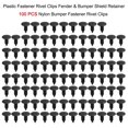thumbnail image 3 of Amdohai Plastic Fastener Rivet Clips Fender & Bumper Shield Retainer 100 PCS Nylon Bumper Fastener Rivet Clips Auto Body Clips, 3 of 7