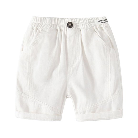 HIPYLO Shorts d'Entraînement Noirs Shorts Athlétiques Shorts Y2k Shorts Cargo pour Garçons Shorts Micro Mini Vêtements pour Nouveau-Né pour Garçons Vêtements Enfants 10-12 Garçon de 18 Mois, Blanc 12-18 Mois