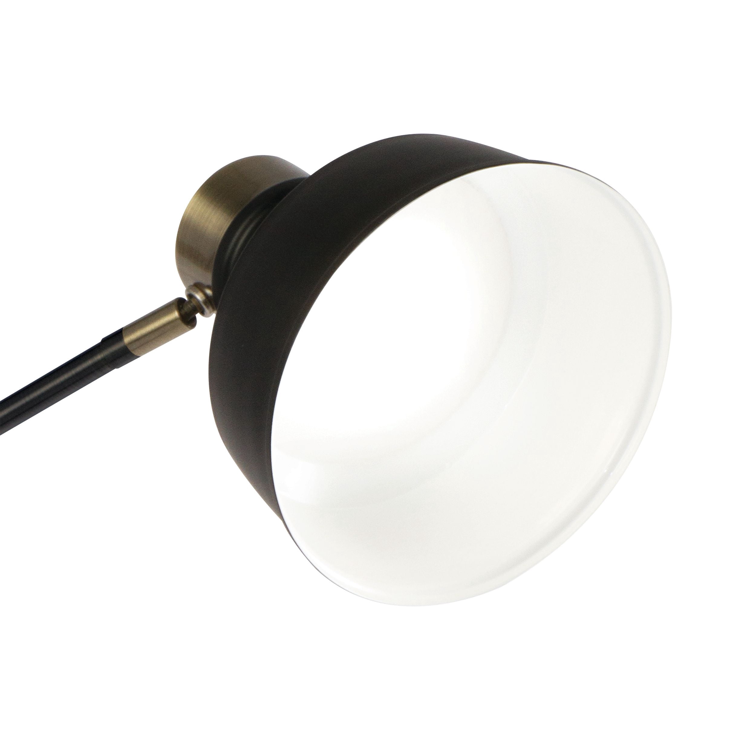 OttLite Balance LED Desk Lamp, Black Metal
