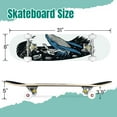 thumbnail image 2 of 31'' Complete Skateboard 7 Layer Canadian Maple Double Kick Deck Skateboards Surf universe whales Skate Board for Beginner Adult Gifts, 2 of 5