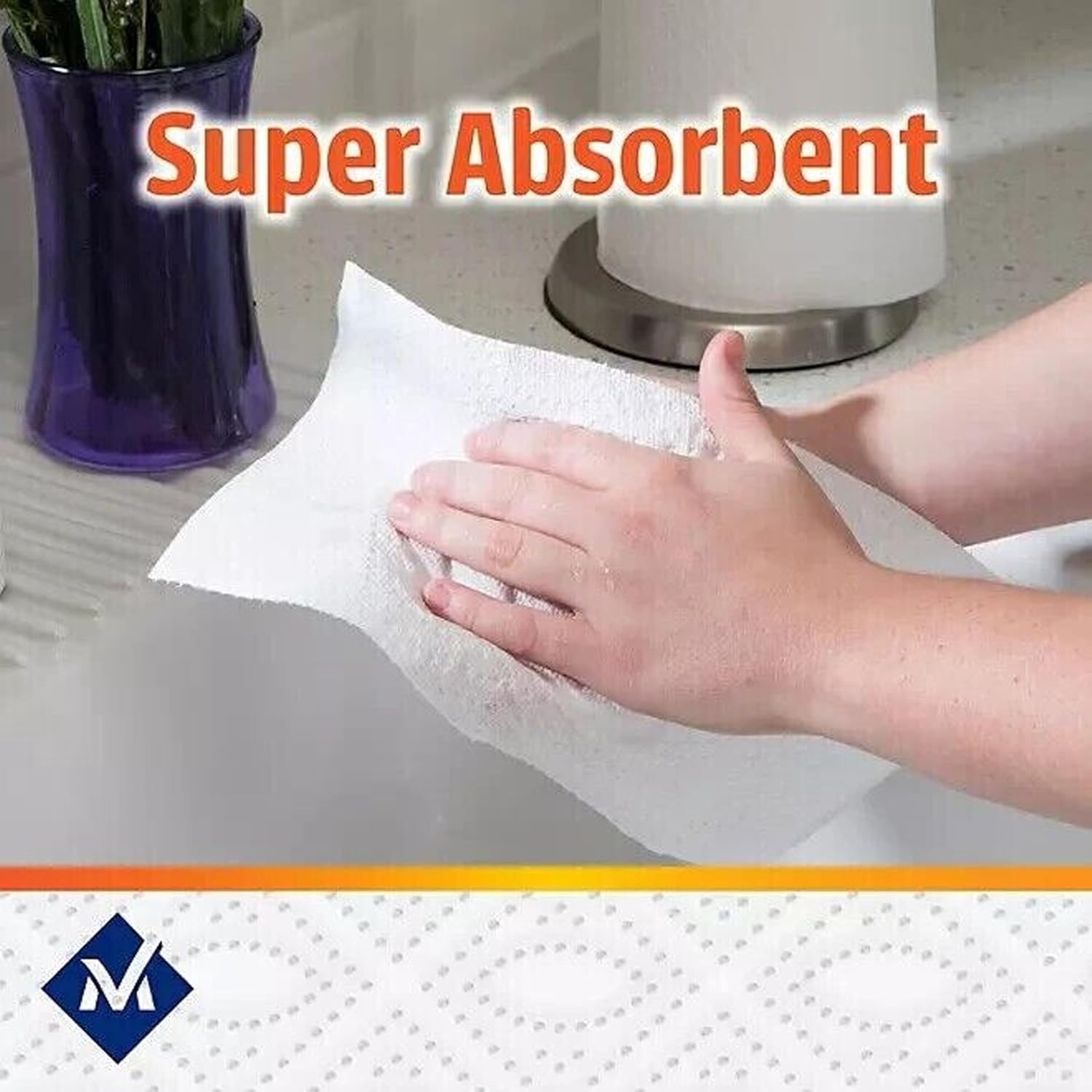 Super Premium Paper Towels, 15 Rolls, 150 Sheets Per Roll (Pack of 2)