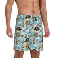 thumbnail image 2 of Pofeuu funny pirate Print Men's Soft Woven Elastic Waistband Sleep Pajama Short-Large, 2 of 6