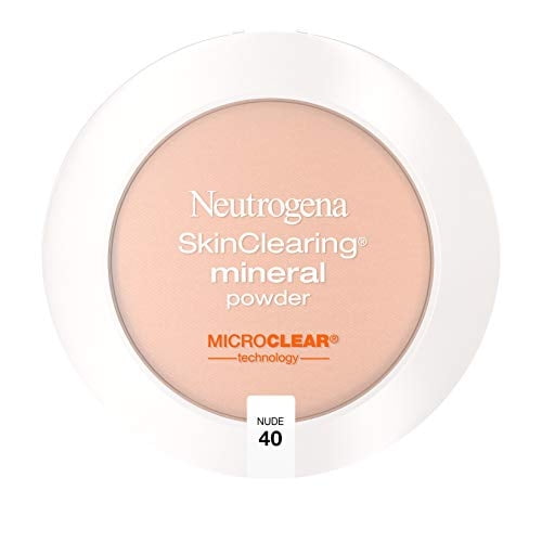Polvo Compacto Mineral Neutrogena con Ácido Salicílico, Nude. Cubre, Trata y Previene Acné. (Paq. 2) #Neutrogena
