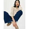 thumbnail image 2 of Time and Tru Women's Crewneck Chenille Sweater with Long Sleeves, Midweight, Sizes XS-XXXL, 2 of 7