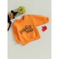 thumbnail image 3 of Liacowi Kids Boys Girls Halloween Sweatshirt 6M 12M 18M 24M 3T 4T Toddler Baby Long Sleeve Letter Print Pullover Tops Children Fall Halloween Clothes Costume, 3 of 8