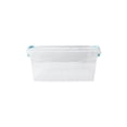 thumbnail image 1 of Contenedor de Plástico Transparente con Tapa y Asa con Cierre Clip, Recipiente Organizador Versátil Multiusos Transparente para Fácil Identificación, Capacidad 600 ml, 1 of 3