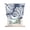 Navy, Indigo, White, variant on Beige Coral Coastal Tie Up Curtains for Kitchen Windows,Adjustable Rod Pocket Valance 63 Inch Long, Summer Nautical Ocean Beach Window Treatment Balloon Roman Blind Shade, 52" x 63"