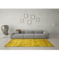 thumbnail image 3 of Ahgly Company Indoor Rectangle Abstract Yellow Contemporary Area Rugs, 8' x 12', 3 of 4