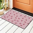 thumbnail image 1 of Vintage Pink Floral Rugs Doormat, Non-Slip Machine Washable Carpets Floor Door Mat , 36" x 24", 1 of 7