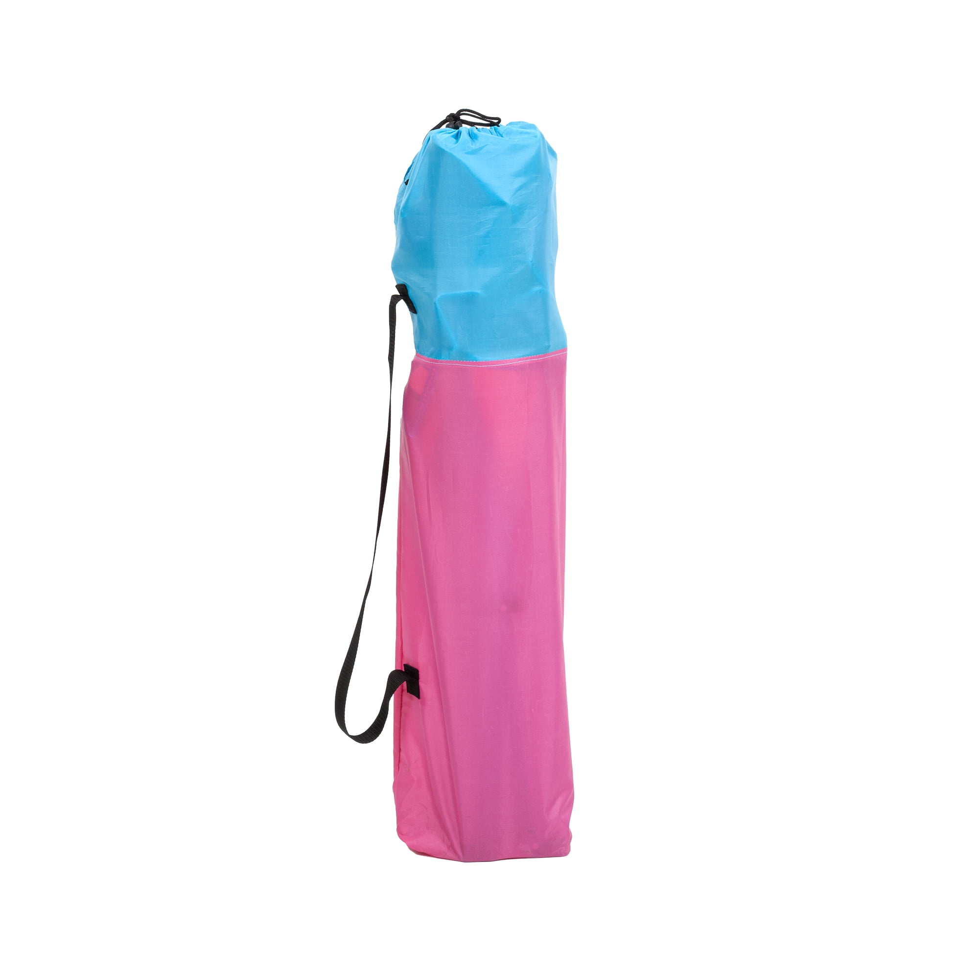 Macsports Oversized Folding Camp Chair with Cup Holders, Pink with Blue Accents and Frame