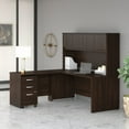 thumbnail image 5 of Studio C 72W L Desk with Hutch and Drawers in Black Walnut - Engineered Wood, 5 of 5
