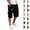 #01 Black, variant on Men's Cargo Shorts Casual Cotton Drawstring Elastic Waist Lightweight Hiking Bottoms Breathable Multi-Pocket Work Pants, #01 White, M