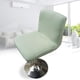 thumbnail image 2 of Funda elástica para asiento de silla con respaldo bajo y corto, para cocina y salón. Verde, 2 of 9