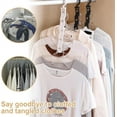 thumbnail image 5 of NOGIS Closet Organizers and Storage,College Dorm Room Essentials,Pack of 6 Multifunctional Organizer Magic Space Saving Hangers Organization for Wardrobe Closet (Black), 5 of 6