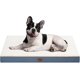 thumbnail image 1 of Dog Crate Bed Washable Dog Beds for Large Dogs, Big Waterproof Orthopedic Dog Bed with Egg Crate Foam Pet Bed Mat, Removable Oxford Cooling Cover, Khaki, 1 of 5