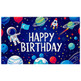 thumbnail image 3 of Astronaut Themed Colorful Happy Birthday Banner Backdrop Background Party Supplies for Birthday Party Decors Photography Props Space Party Decorations, 3 of 8