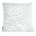 thumbnail image 2 of SAFAVIEH Kiana 20" x 20" Abstract Faux Fur Plush Pillow, White/Grey, 2 of 5