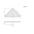 thumbnail image 2 of Dawn® Amazon River Series - Triangle Shower Drain, 14G, 2 of 2