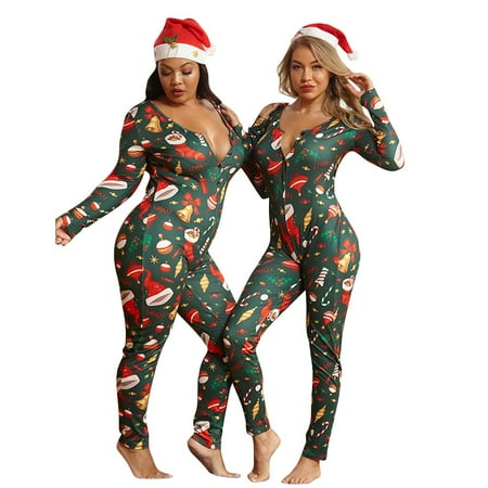 

Women Christmas Pajamas Sleepwear Pyjamas Nightwear Romper Jumpsuit