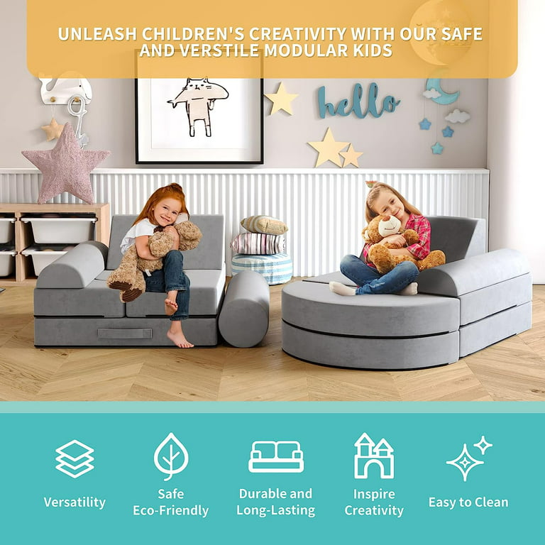 Safest Nugget Styled Non-Toxic Play Couches & Modular Foam Coaches