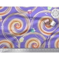 thumbnail image 2 of Soimoi Modal Satin Fabric Spiral & Wine Glass Bar Print Fabric by the Yard 42 Inch Wide, 2 of 3