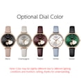 thumbnail image 3 of CURREN Women Quartz Watch Leather Strap Exquisite Diamond Dial Female, 3 of 8