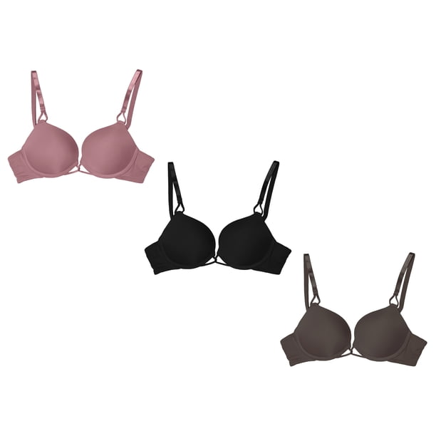 Paquete 3 Brasier Doble Push Up Tatys Fashion Aumenta Hasta 2 Tallas Tatys Fashion 1290-2