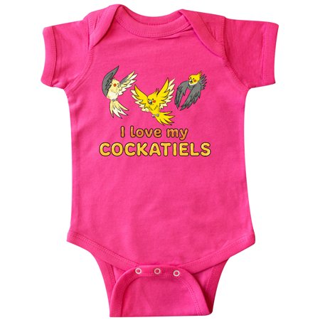 

Inktastic I Love My Cockatiels Gift Baby Boy or Baby Girl Bodysuit