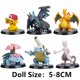thumbnail image 1 of Figuras de acción de Pokémon para niños, juguetes de Pikachu, Charmander, Psyduck, Squirtle, Mewtwo, Charizard, Bulbasaur, regalos de Navidad, set de 6 unidades, 1 of 5