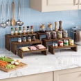 thumbnail image 5 of Fairy Wooden Display Risers Set of 6, Rustic Wood Countertop Organizer Stand for Perfume, Makeup, Skincare, Collectibles and Kitchen Display, 5 of 7