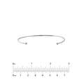 thumbnail image 4 of 14K White Gold 3mm Cuff Bangle with Beaded Ends - Women - Jewelry Addict, 4 of 4