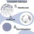 thumbnail image 4 of 1450 Pcs Strass Hotfix Cristal Gemas de Vidrio (Set SS6-SS30, Gris Transparente), 4 of 6