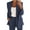 Navy, variant on Lightweight Linen Blazers for Women, Business Casual Plus Size Jacket Solid Color Cotton Button Breathable Suit Work Clothes S-5XL