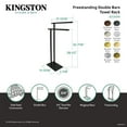 thumbnail image 4 of Kingston Brass SCC6032 Edenscape 32-7/16 Inch Freestanding Pedestal 2-Tier L-Shape Towel Rack in Polished Brass, 4 of 5